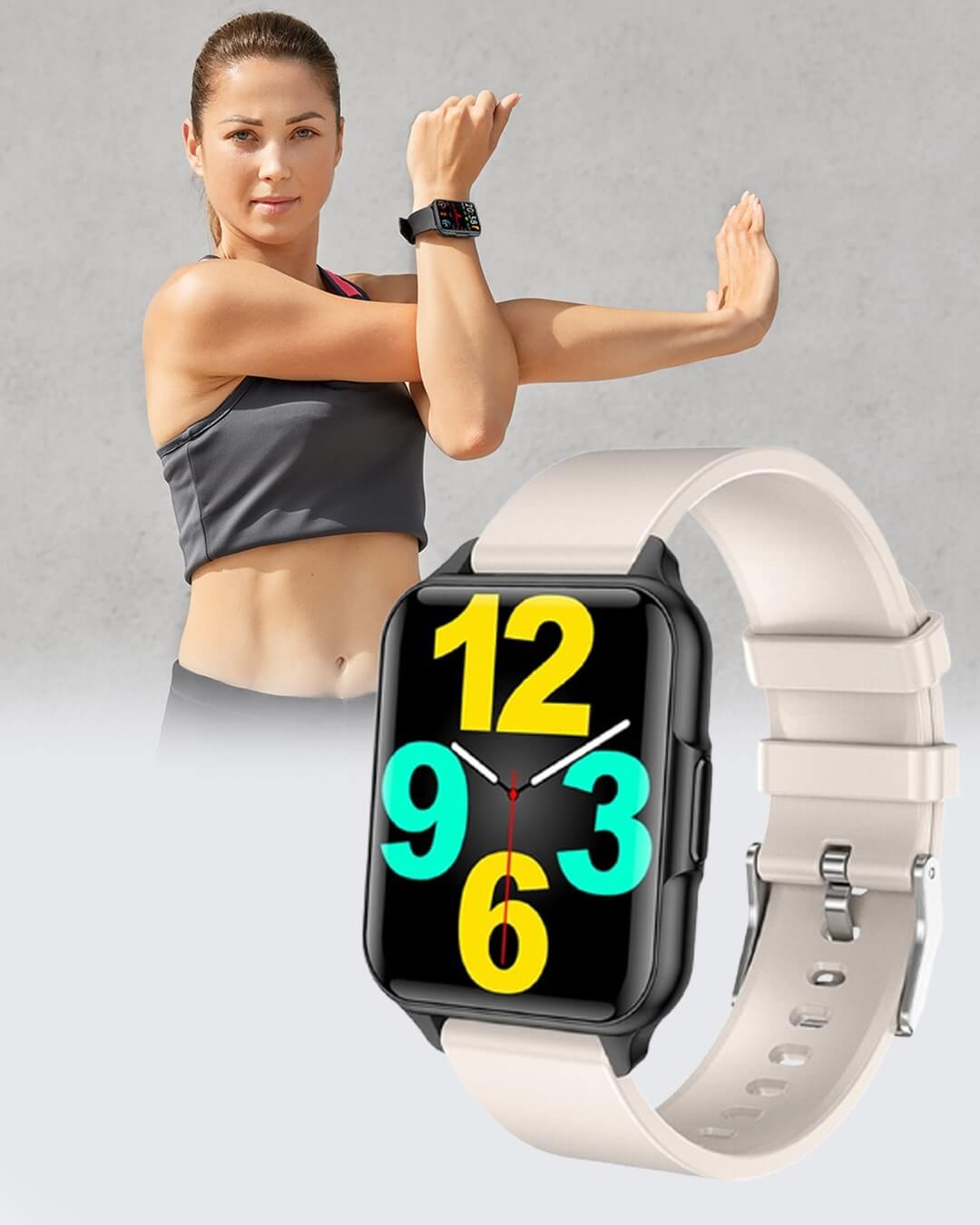TechGrit™️ Smartwatch – Robust, funktionell und stilsicher!