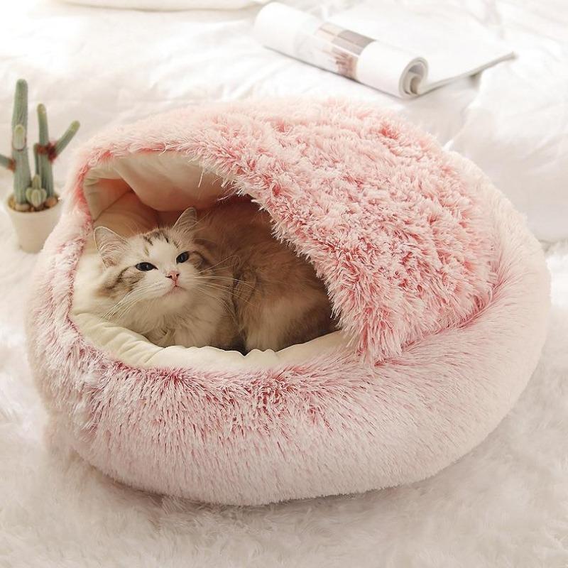 Eine gemütliche Katzenhöhle, die als komfortables Katzenbett dient. Die Kuschelhöhle bietet den perfekten Rückzugsort für Ihre Katze und ist zugleich ein stilvolles Katzen Bett für Ihr Zuhause. Liebevoll gestaltete Katzenhöhle für das ultimative Wohlfühlerlebnis Ihrer Katze
