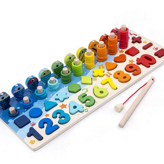  Holzspielzeug ideal für Kinder ab 2, 3 und 4 Jahre. Beliebtes Montessori Babyspielzeug, Spiel und Geschenk für 3 Jahre.